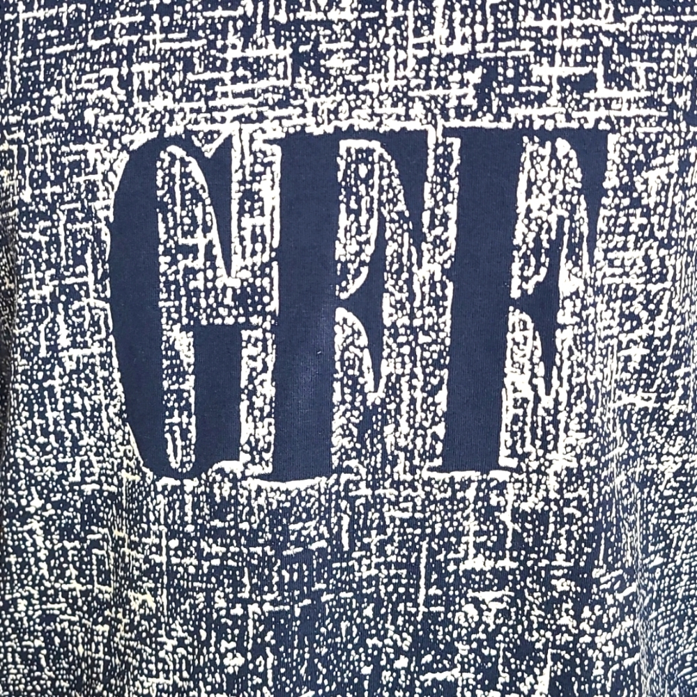 Gianfranco Ferre T-shirt Blue with white design XXL - Picture 2 of 9